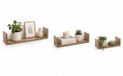 5five Zwevende wandplanken Fixy - set in 3x maten lengte 22/32/42 cm - lichtbruin - hout