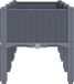 vidaXL Plantenbak met poten 120x40x42 cm polypropeen blauwgrijs
