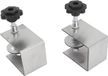 Merkloos / Sans marque Allecto Premium Ladefront Installatieclip 2 stuks Zilver