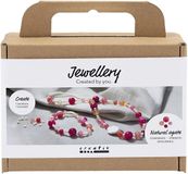 Creativ Company CC Mini Craft Kit Bijoux, Collier et bracelet, rose, 1 paquet