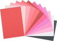 Vaessen Creative Cardstock - Valentijn Kleuren - A4 - 24 vellen - Textuur - 216 g