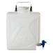 Nalgene HDPE rechthoekige Carboy-fles met kraan, 20 liter, 4 stuks, 100 mm