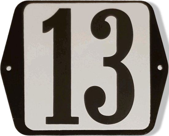 Warentuin mix Bol Huisnummer standaard nummer 13