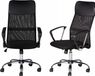 Chaise de bureau, pivotante, avec ventilation / Noir / MESH 23236