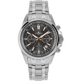 Jacques Lemans 1-2117ZE Polshorloge Heren Staal Zilverkleurig Grijs 44 mm