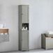 Bath Vida Priano Badkamerkast Opbergkast Vloerstaande Houten Tallboy Unit, Grijs & Eiken
