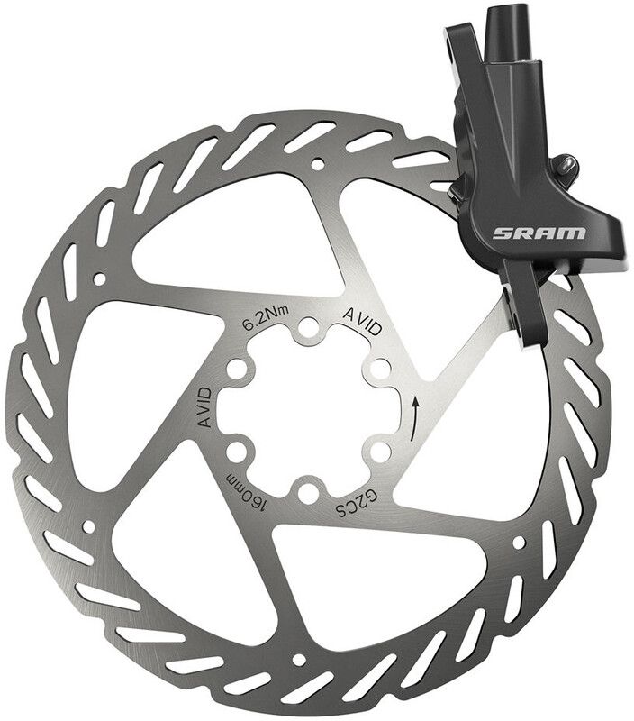 SRAM Level Rear Disc Brake Caliper - Includes 160mm Rotor - Black