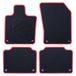 Tapijt Volvo Tapijt voor Volvo S90 (vanaf 2017), 5 stuks, rode rand