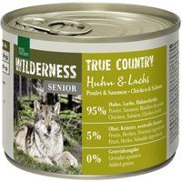 REAL NATURE WILDERNESS True Country kip en zalm natvoer voor senior honden 12x200 g