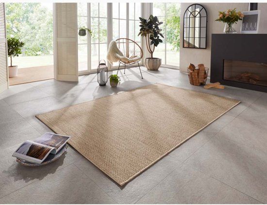 Elle Decor Modern Vloerkleed Caen 80x150 cm Bruin