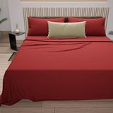 PETTI Artigiani Italiani beddengoedset, rood, 90x200