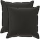 vidaXL Housse de coussin 2 pièces bois noir 65 x 65 cm polyester