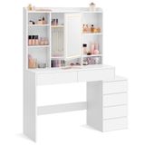 VASAGLE KAILYN Collectie - Kaptafel met LED-verlichting