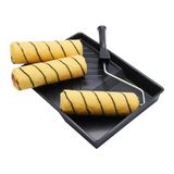 ProDec 9 inch x 1,75 inch 5-delige Triple Medium Pile Geweven Verfroller, Kooiframe en Ladeset voor Schilderen met Emulsie- en Metselverf op Binnen- en Buitenmuren en Plafonds, 9"