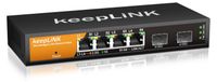 Netgear Switch administré - 6 ports - 4 x 2.5G RJ45 - 2 x 10G SFP+ - 60 Gbit/s - Métal sans ventilateur