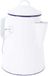 Bo-Camp Theeketel Emaille Wit/Blauw 1