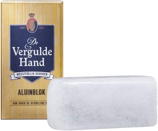 Vergulde Hand Aluin Blok 75 gr