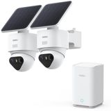Aosu Aosu solarcam t2 ultra system - 2x beveiligingscamera - zonne-energie - 355° dekking - nachtzicht