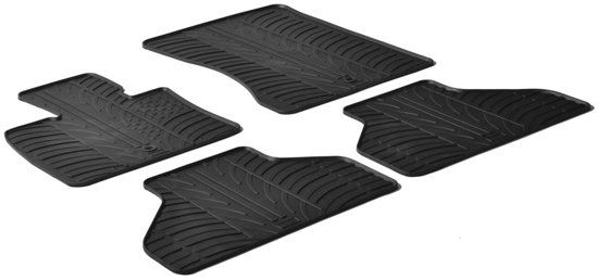 Gledring Rubbermatten BMW X5 2006-2012 (T profiel 4-delig + montageclips)