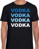 Bellatio Decorations Shoppartners Bv Vodka drank fun t-shirt zwart voor heren - Wodka / drank / alcohol thema shirt/kleding XXL