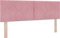 vidaXL Hoofdbord rose 160 cm velours
