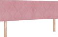 vidaXL Hoofdbord rose 160 cm velours