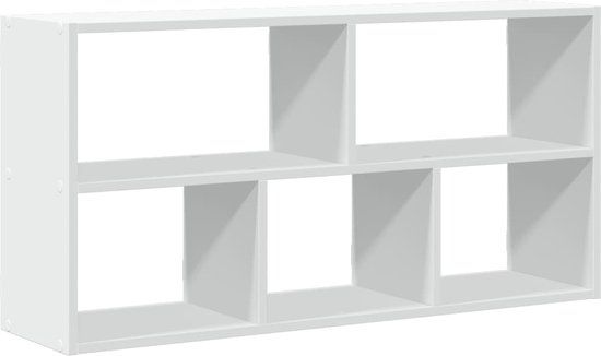vidaXL Wandschap 100x25x50 cm bewerkt hout wit