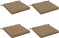 vidaXL - 4-Piece - Zitkussens - SOEST - 4 - st - 100% - Polyester - Taupe