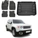 Omac Kit Tapis De Sol Et Coffre Compatible Avec Jeep Renegade 2014-2022 TPE Noir