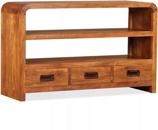vidaXL Tv-meubel 90x30x55 cm massief acaciahout