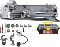 VEVOR Metaaldraaibank 211x750mm Draaibank Metaal 50-2500rpm Tafeldraaibank 750W 14x Metrisch (van 0,3 tot 3 mm) 10x Imperial (van 10 tot 44 TPI) Draad MT5 Spindelkegel