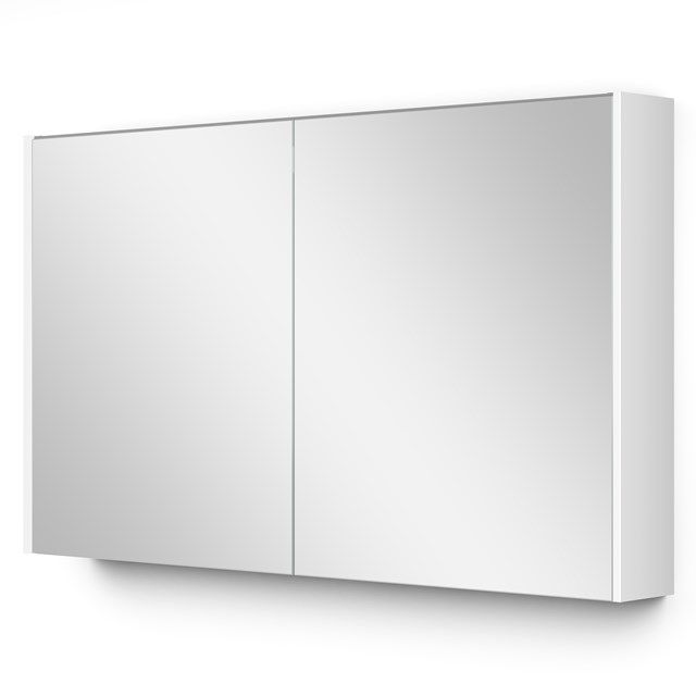 Maxaro Spiegelkast Met Verlichting Modulo 120x70cm Hoogglans Wit