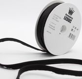 Merkloos Leduc 20 Meter Lurex Paspel/Piping Biaisband, Kleur Zwart