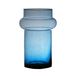 Hakbijl Glass Bloemenvaas Luna - transparant blauw - eco glas - 16 x 25 cm - cilinder vaas