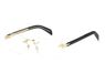 David Beckham DB 7116 GOLD BLACK /BLUE MIRRORED 54/20/145 Mensbrillen Brilmonturen