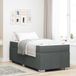 Prolenta Maison Exclusive - Bedframe met matras, donkergrijs, 120 x 190 cm, gestoffeerd