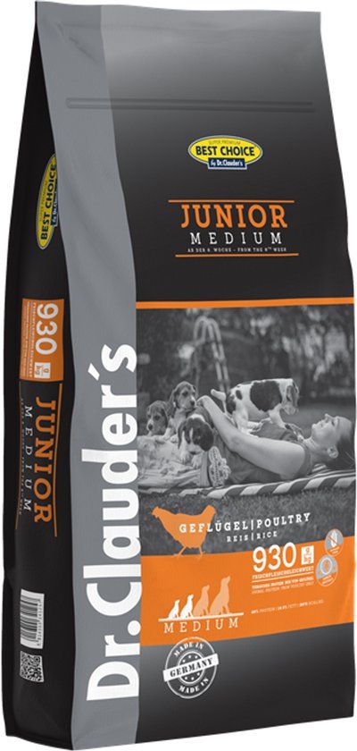 Dr. Clauder's Dr. Clauders Junior Small / Medium 12,5kg - Honden droogvoer
