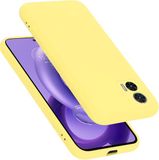 Cadorabo Hoesje geschikt voor Motorola EDGE 30 NEO in LIQUID GEEL - Beschermhoes gemaakt van flexibel TPU silicone Case Cover