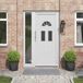 Prolenta Maison Exclusive - Plantenbakken, 2 stuks, zwart, 30 x 30 x 30 cm, staal