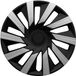 J-Tec TECNA-SB Wieldoppen 14 inch Zilver/Zwart - Set van 4