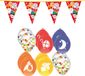 Boland Bv Sinterklaas versiering - 2x Sint/piet vlaggenlijnen van 6 meter en 18x ballonnen