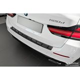 Zwart BMW Zwart RVS Achterbumperprotector compatibel met BMW 5-Serie G31 FL Touring 2020- excl. M-Sport 'STRONG EDITION'