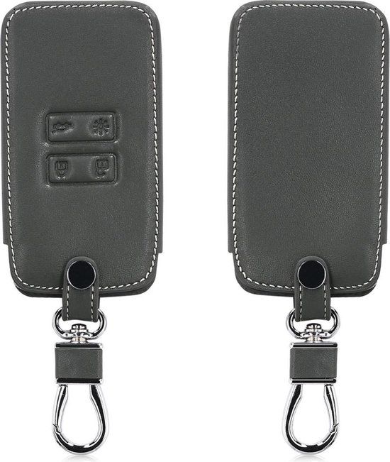 kwmobile autosleutel hoesje geschikt voor Renault 4-knops Smartkey autosleutel (alleen Keyless Go) - Antraciet