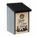 Relaxdays Nestkastje - 32 mm - Hout - Grijs-Zwart