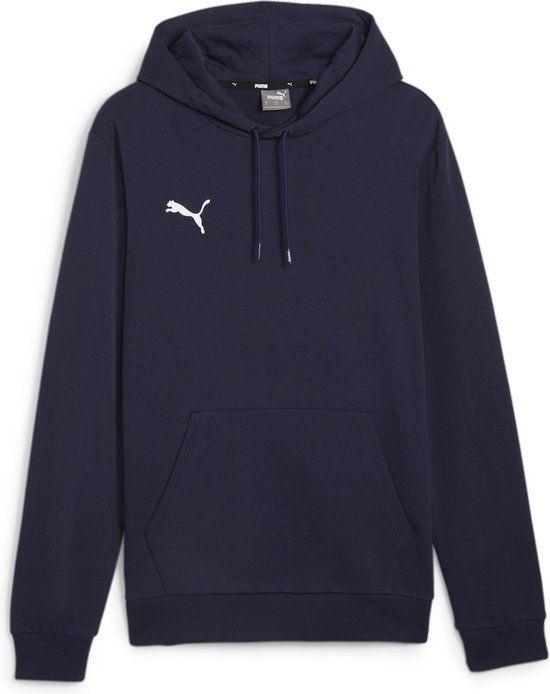 PUMA teamGOAL Casuals Hoody Heren sporttrui - PUMA Navy-PUMA White
