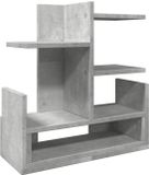 vidaXL Bureau organiser 49x20x52,5 cm bewerkt hout betongrijs