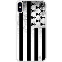 Apple iPhone X Drapeau bretagne Verstevigd hoesje met sublimatie bedrukking