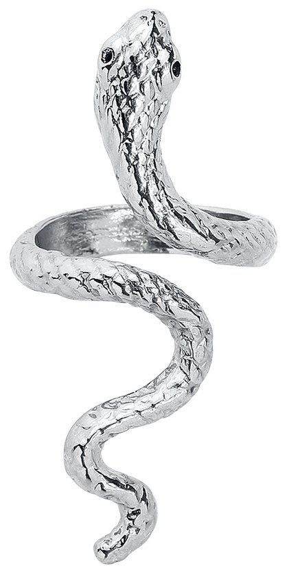 etNox Snake Dames Ring - zilverkleurig