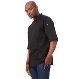 Chef Works B054-L Montreal Basic Cool Vent Jack, Groot, Zwart