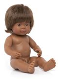 Australische Miniland Meisje Baby Pop 38 Cm Zwart